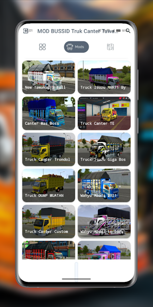 MOD BUSSID Truk Canter Tawakal Screenshot 3