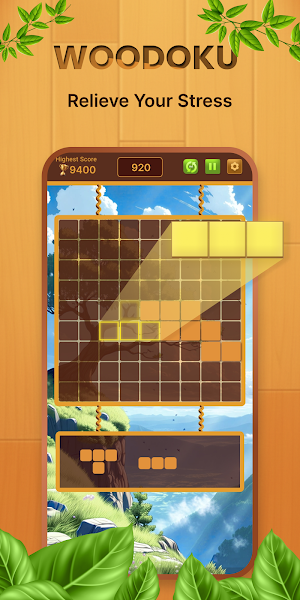 Gridoku – Wood Block Puzzle Screenshot 1