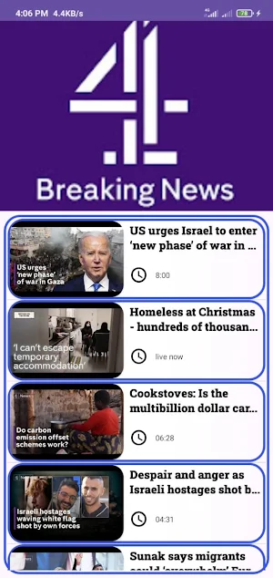 Channel 4 News Screenshot 1
