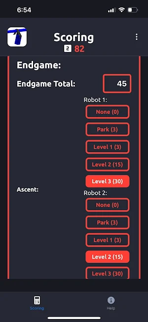 Into The Deep Scoring App Screenshot 1