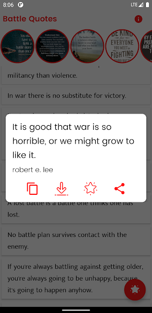 Battle Quotes and Sayings Screenshot 3