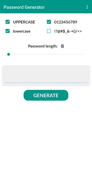 Password Generator Screenshot 0