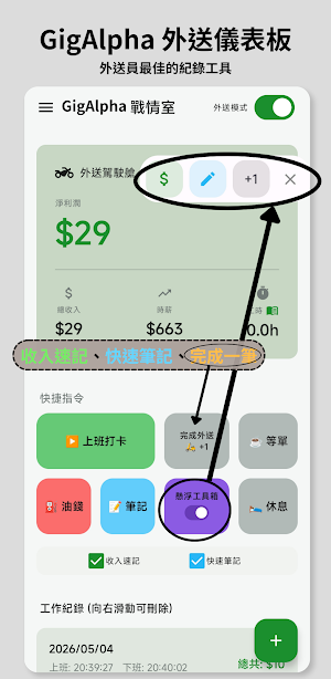 GigAlpha - 外送零工收益 Screenshot 0