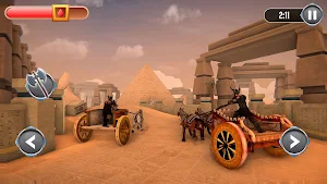 Ancient Oasis: Cart Clash Game Screenshot 1