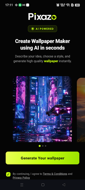 AI Wallpaper Maker - Pixazo Screenshot 0