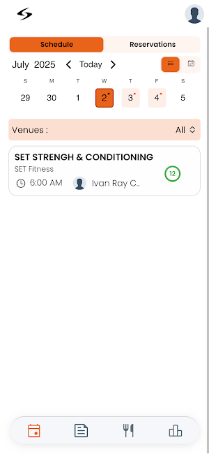 SET Fitness Screenshot 2