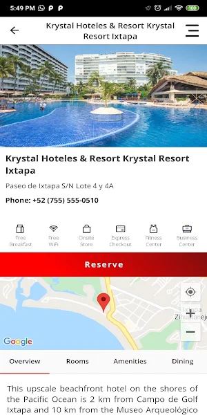 Krystal Hotels & Resorts Screenshot 1