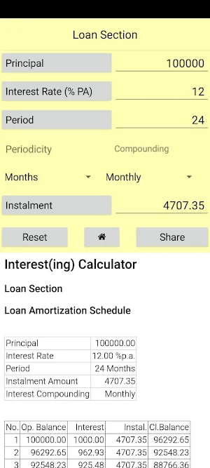 Interest(ing) Calculator 2 Screenshot 2
