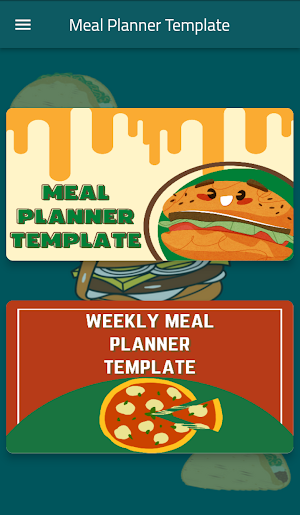 Meal Planner Template Screenshot 0