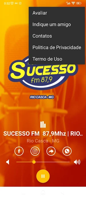 Sucesso FM - Rio Casca Screenshot 2