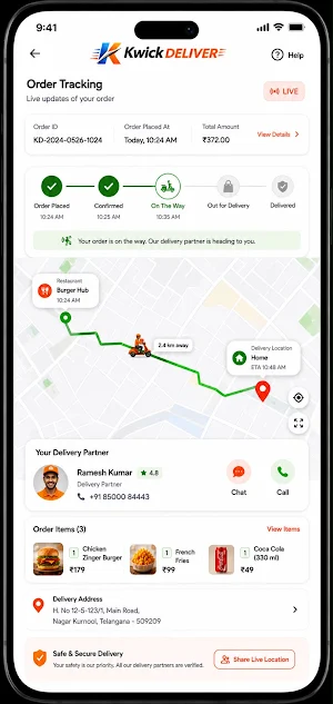 Kwickdeliver Screenshot 1
