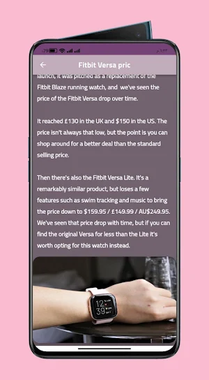 Fitbit Versa 3 smart watch Screenshot 0