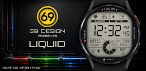 [69D] LIQUID watch face Screenshot 0