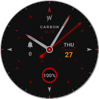 Carbon Fiber Watch Face