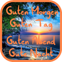 Guten morgen Gute nacht Grüße