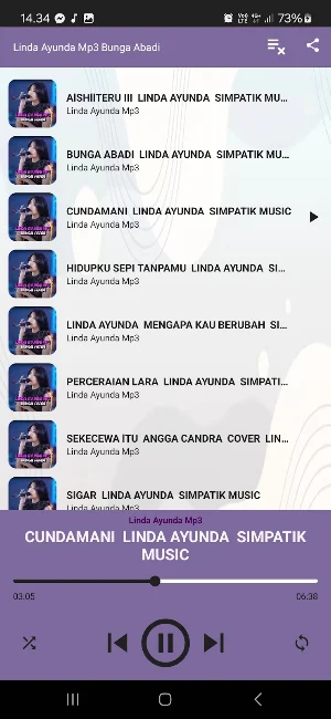 Linda Ayunda Mp3 Bunga Abadi Screenshot 2