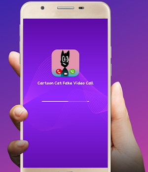 Cartoon Cat Fake Video Call Screenshot 2
