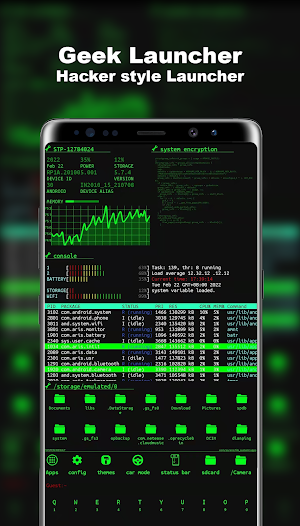 Hacker Launcher Geek Style Screenshot 1
