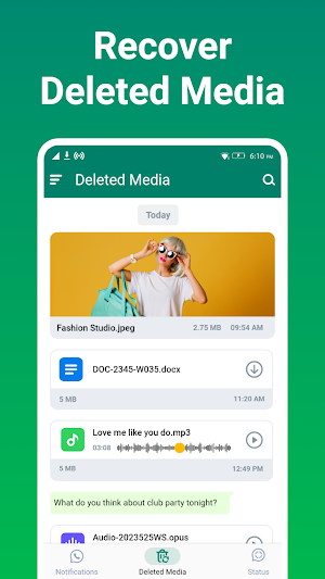 Recover Deleted Messages Screenshot 1