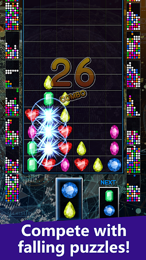 Fighting! Falling block puzzle VS.Jewels Screenshot 0