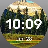 Taiga and Mountains WatchFace