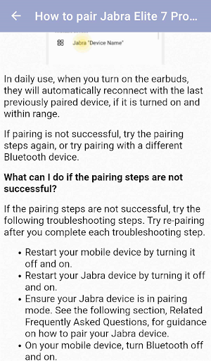 Guide for Jabra Elite 7 Pro Screenshot 0