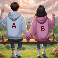 Couple name on photo