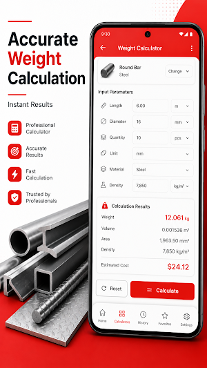 Steel & Metal Calculator Pro Screenshot 2
