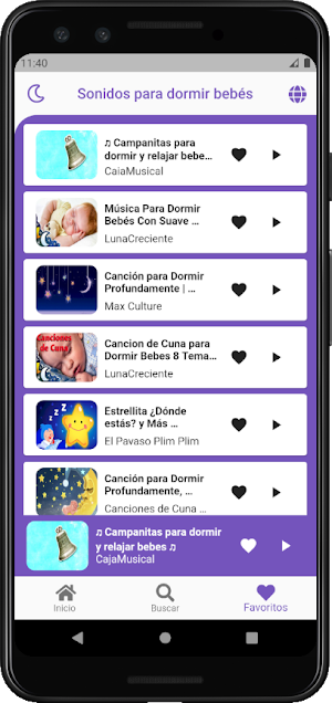 Sonidos para dormir bebés Screenshot 2