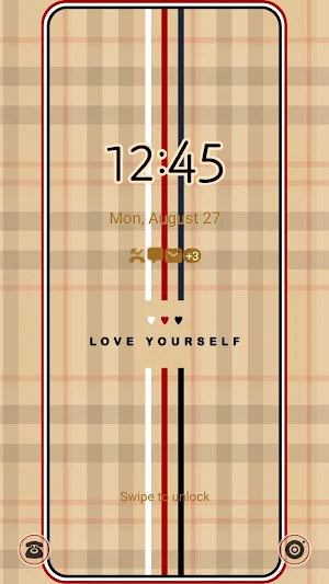 Simple White Red - Wallpaper Screenshot 1