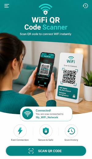 WiFi QR Password Scanner Screenshot 1