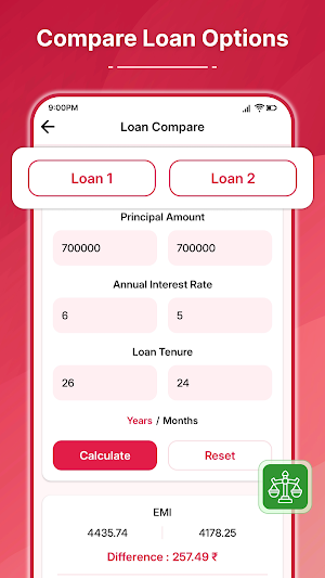 Loan EMI Calculator – Finance Screenshot 3