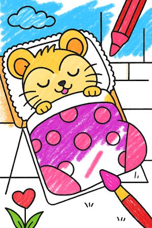 Hamster coloring game for kids Screenshot 2