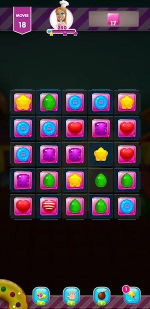 Candy Sweet Legend - Match 3 Puzzle Dark Screenshot 2