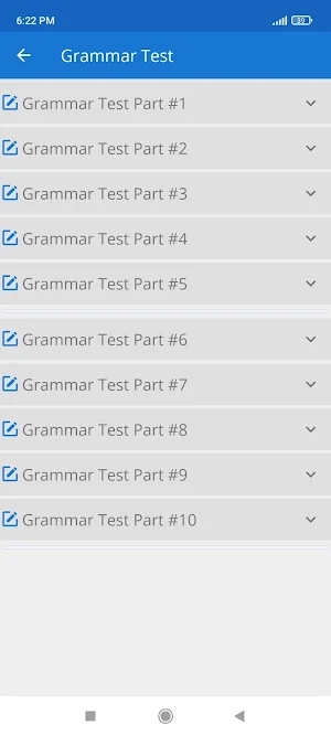 English Grammar Objective Test Screenshot 3
