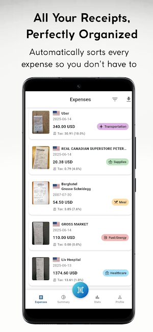 Receipt Scanner - ReceiptBox Screenshot 1