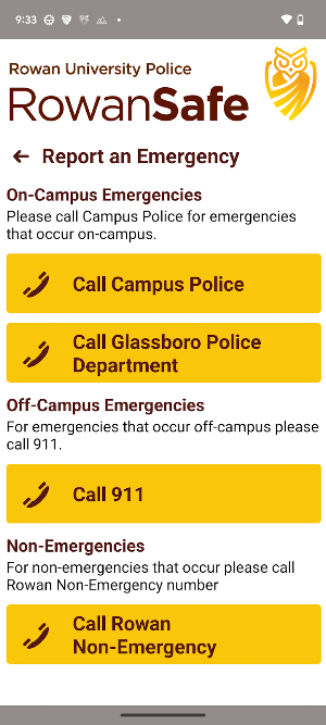 RowanSafe Screenshot 1