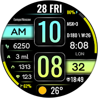 DIGI STRUMAN URX134 Watch face
