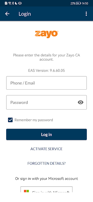 Zayo UC CA Screenshot 0
