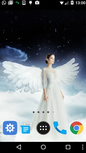 white angel wallpaper Screenshot 1