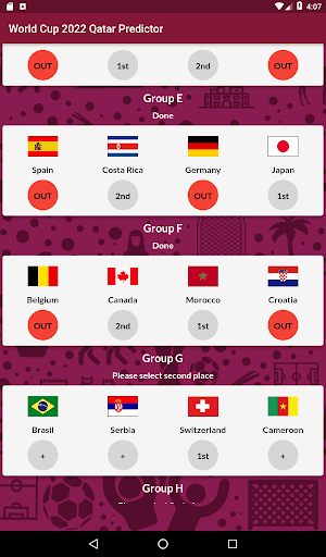World Cup 2022 Qatar Predictor Screenshot 3