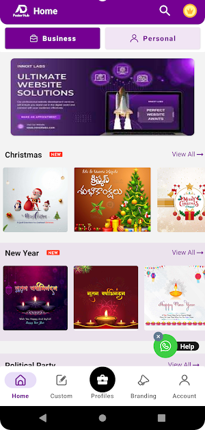 AdPosterHub - Poster Maker Screenshot 1