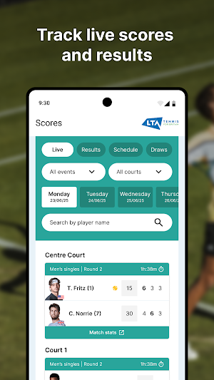LTA Courtside Screenshot 1
