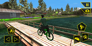 Bicycle racing stunt bmx rider simulator 3d game Screenshot 2