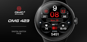 OMG 423 - Digital Watch Face Screenshot 0