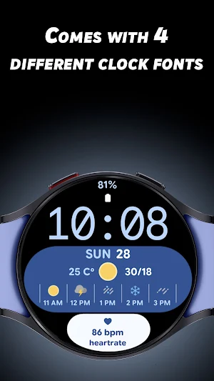 Aura Weather - Watch face Screenshot 2