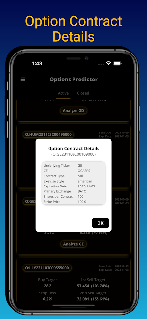 Day Trading Options Predictor Screenshot 3