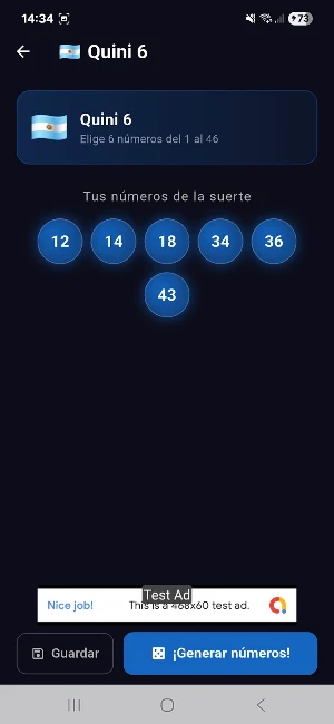 Lucky Numbers Screenshot 2