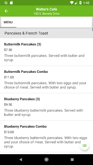 Walters Cafe Beverly Hills Screenshot 1