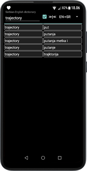 Serbian-English Dictionary Screenshot 3